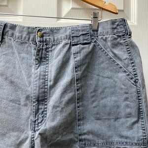 Hook & Tackle Mens Sz 40 Shorts‎ Blue Washed Beer Can Island Fishing/Hiking